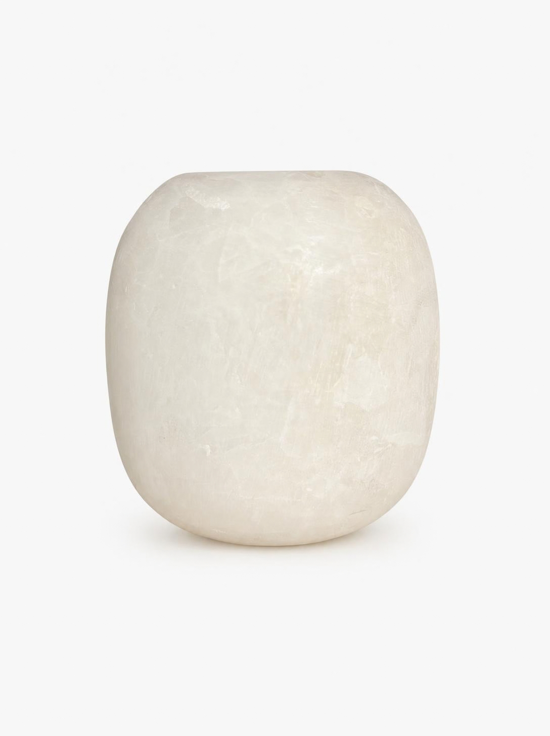 Alabast Curra Hvid (15 cm)
