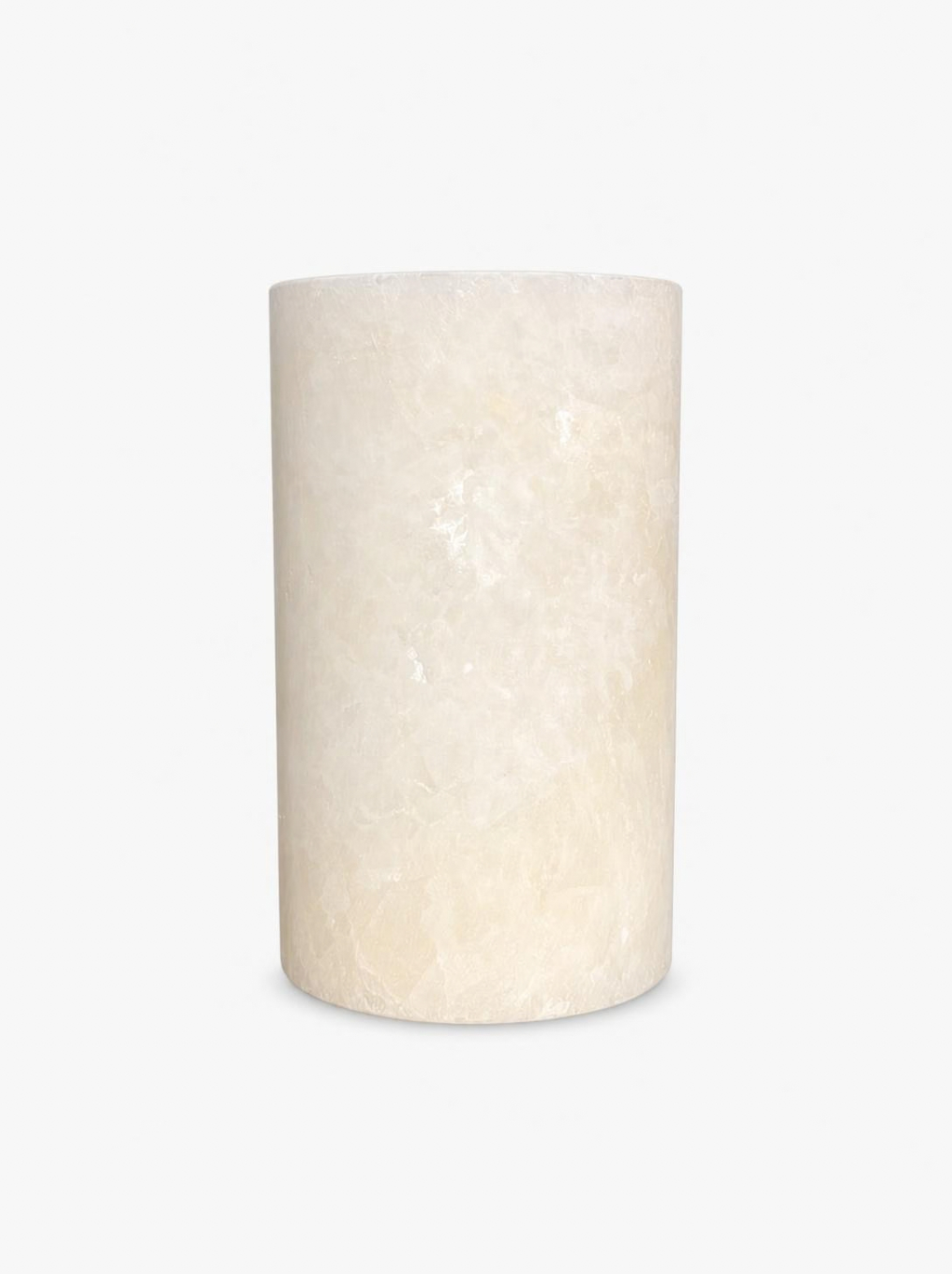 Alabast Cylinder Hvid (15 cm)