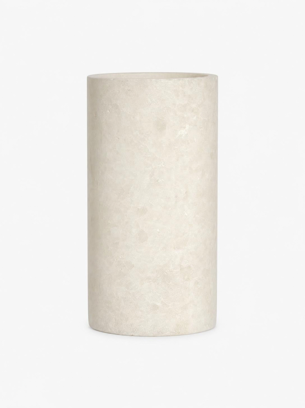 Alabast Cylinder Hvid (20 cm)