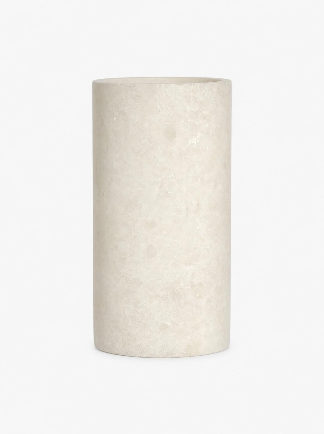 Alabast Cylinder Hvid (20 cm)