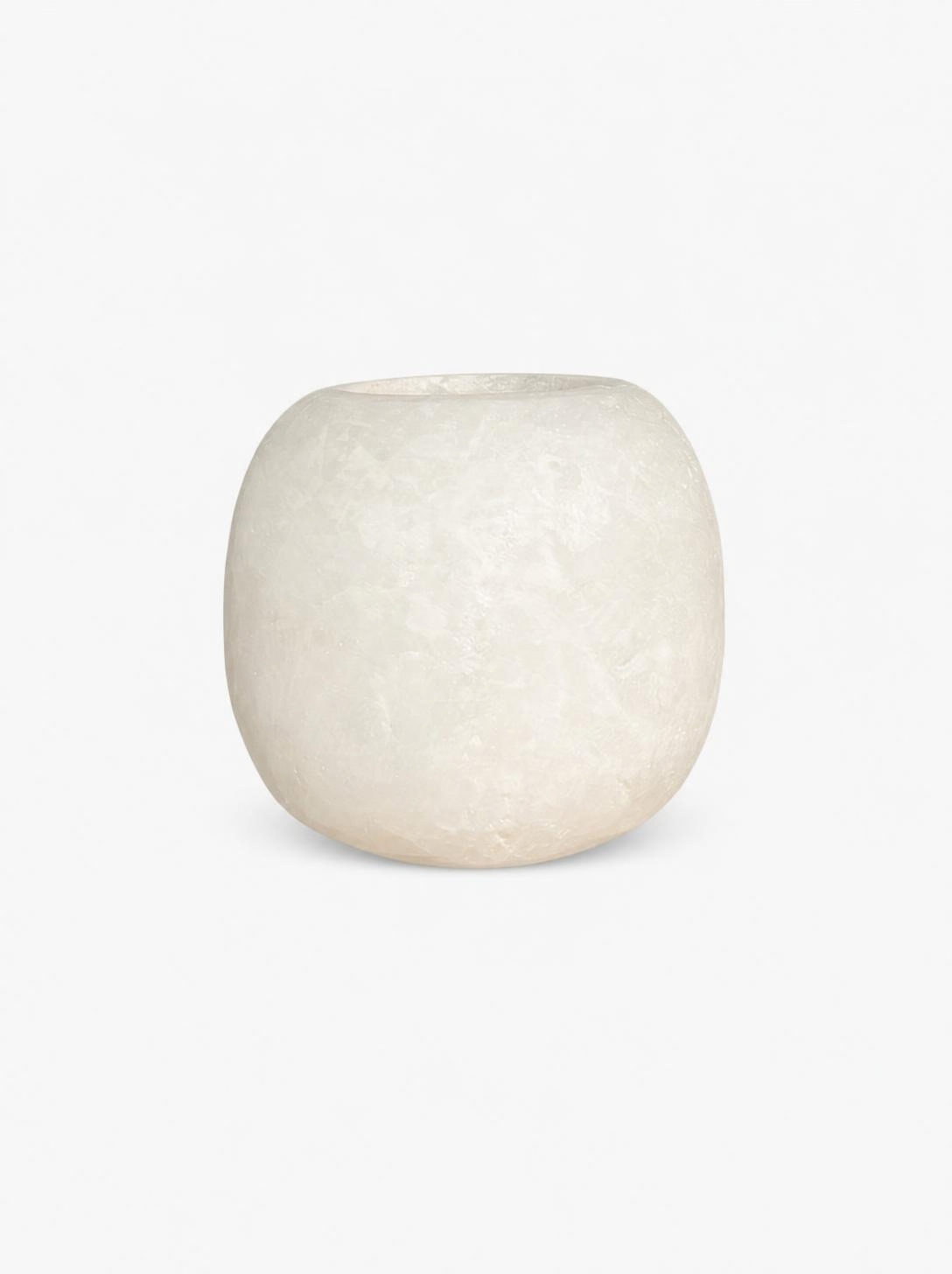 Alabast Curra Hvid (6 cm)