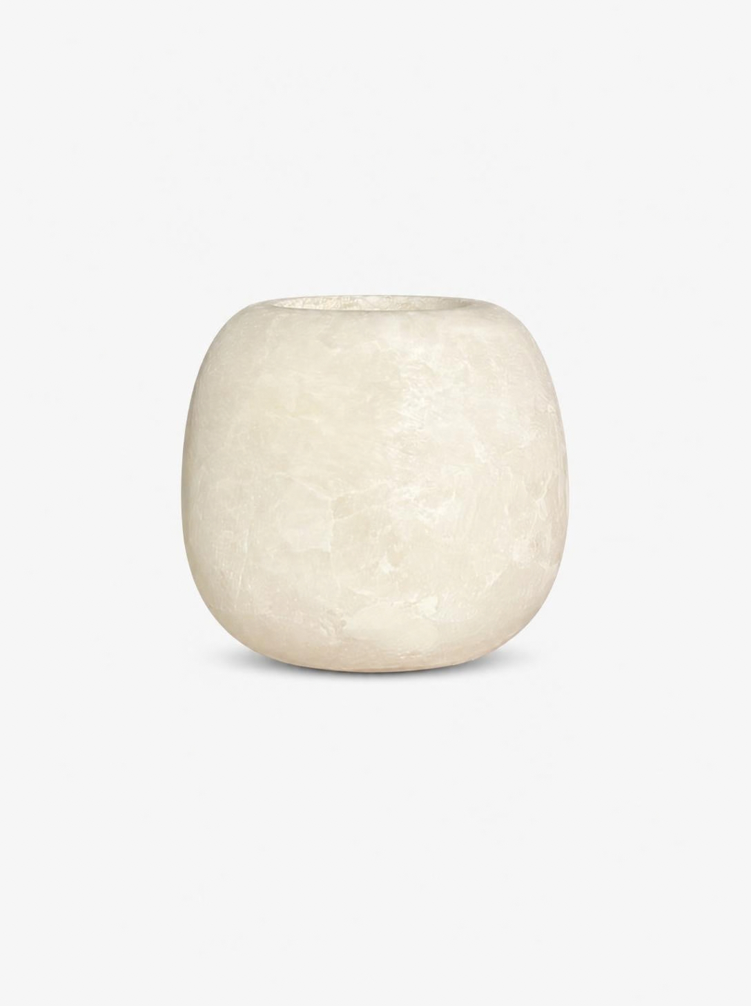 Alabast Curra Hvid (8 cm)
