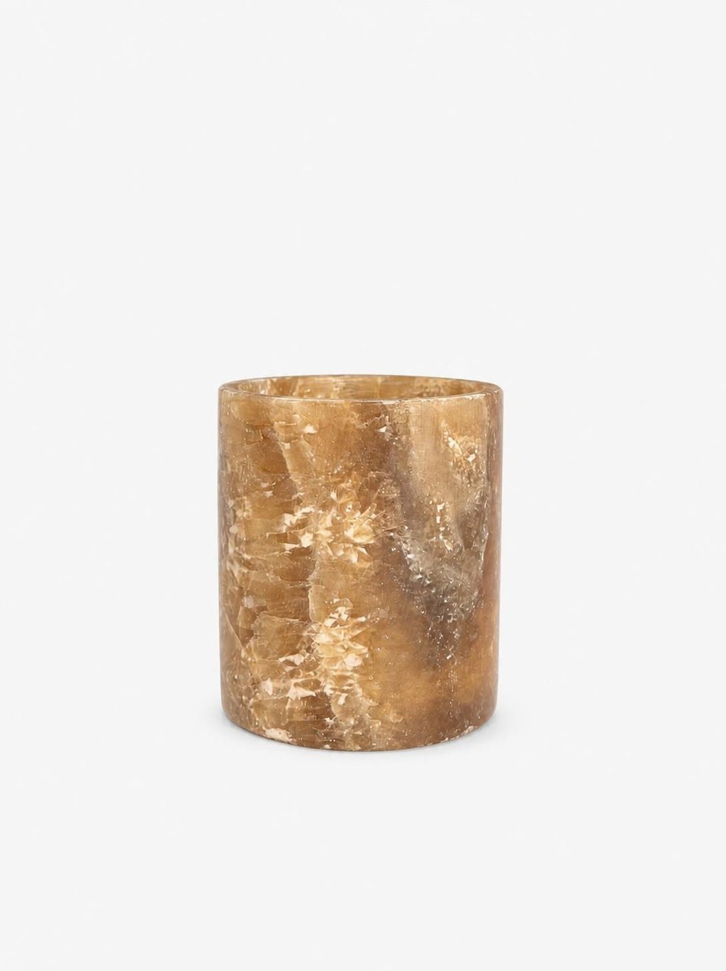 Alabast Cylinder Brun (8 cm)