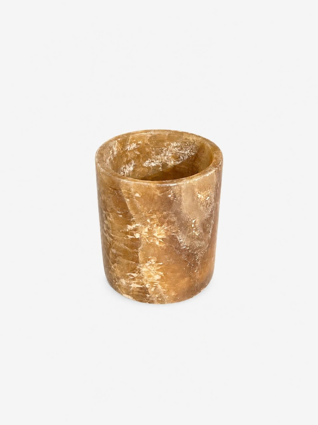 Alabast Cylinder Brun (8 cm)