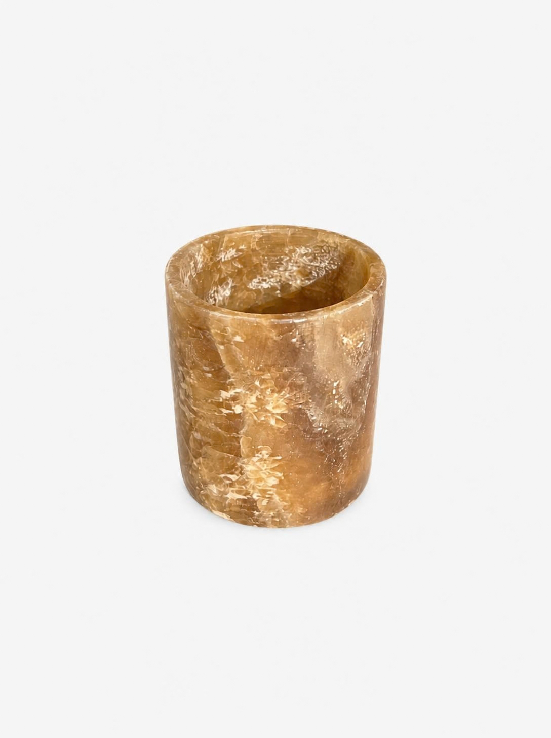 Alabast Cylinder Brun (8 cm)